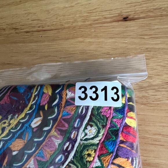 Vtg Handmade Huipil Top Womens One Size Colorful Embroidered Poncho Floral - Picture 8 of 8